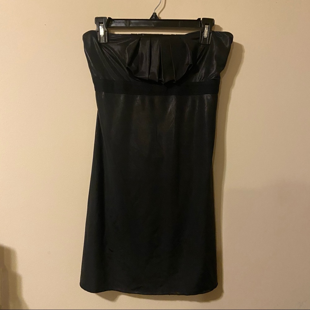 Strapless black dress w/ back opening size small